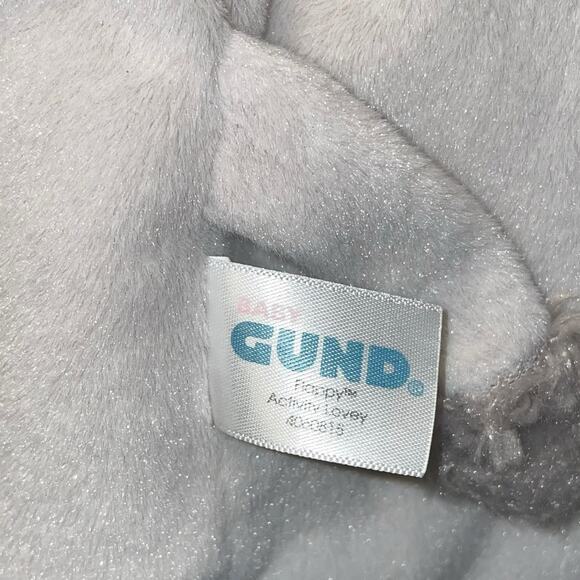 Gund Baby Lovey Elephant Plush Flappy Activity Hello Security Blanket Nursery - Picture 8 of 10